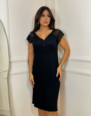 Camisola Midi Amamentação em Viscose Confortável