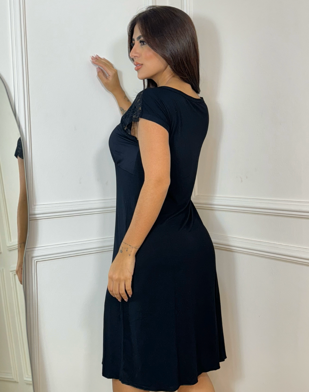 Camisola Midi Amamentação em Viscose Confortável