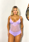 Body Tule Poá Feminino com Aro Emma - Lilas - Rosativa