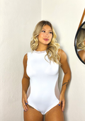 Body Feminino Frente Única Detahes em Renda - Branco - Rosativa