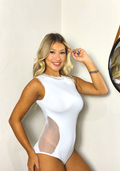 Body Feminino Frente Única Detahes em Renda - Branco - Rosativa