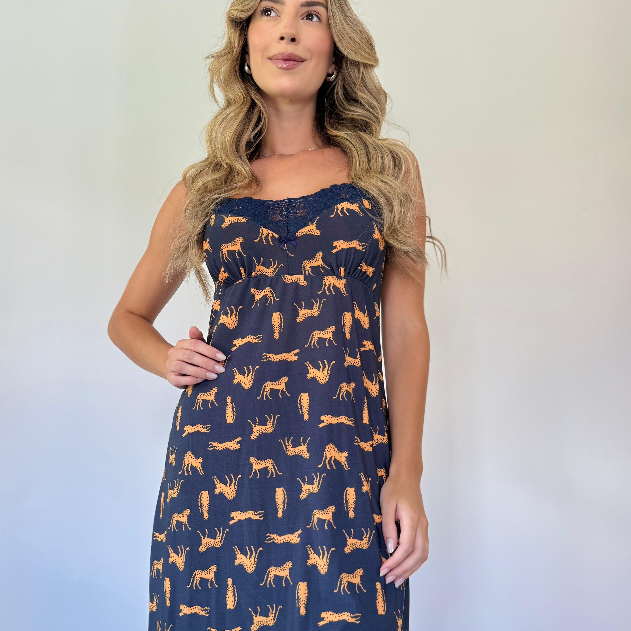 Camisola Estampada de Alcinha em Liganete